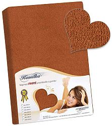 Bellatex froté plachta hnedá 180x200