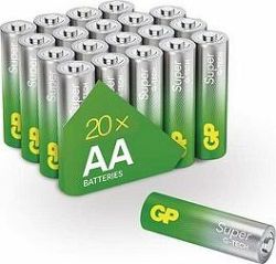 GP Alkalická batéria Super AA (LR6), 20 ks