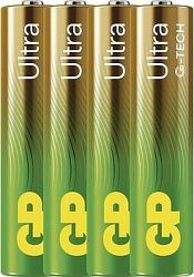 GP Alkalická batéria Ultra AAA (LR03), 4 ks