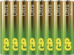 GP Alkalická batéria Ultra AAA (LR03), 6 +2 ks