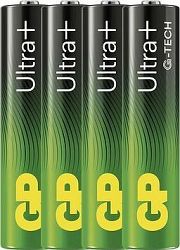 GP Alkalická batéria Ultra Plus AAA (LR03), 4 ks