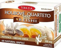 Hubové Quarteto s reishi 60 kapsúl