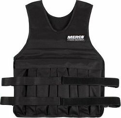 Merco + Hercules 10 Záťažová vesta Čierna
