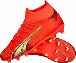 Puma Ultra Pro FG/AG Jr Fiery Coral-Fizzy Lig