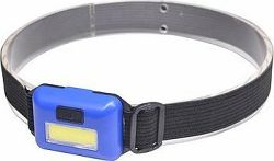 Solight čelové LED COB svietidlo, 3 W, modré