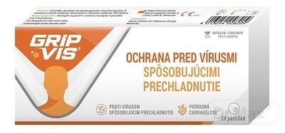 GripVis pastilky na cmúľanie 20 ks