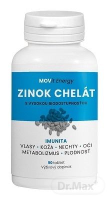 Movit energy Zinok Chelát 90 tabliet