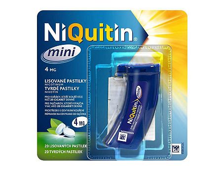 NiQuitin Mini 4 mg pas.ord. 20x4 mg (obal PP)
