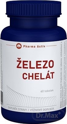 Pharma Activ Železo chelát 60 kapsúl