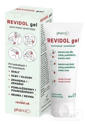 REVIDOL jemne hrejivý gél pri bolesti 100ml