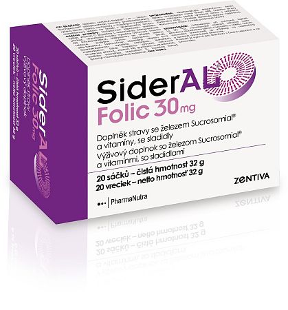 Sideral Folic 30 mg 20 sáčků