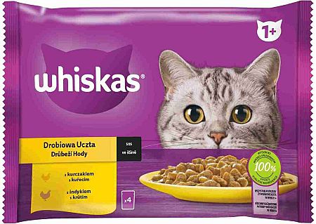 Whiskas Core drůbeží ve šťávě 4 x 85 g