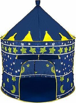 Aga4Kids Detský hrací stan Castle Dark Blue