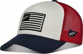 Alpinestars Flag Snap Hat modrá/červená/biela