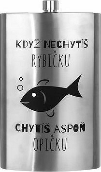 Fľaša vrecková nerez RYBIČKA MAXI 1,7 l