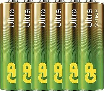 GP Alkalická batéria Ultra AA (LR6), 6 ks