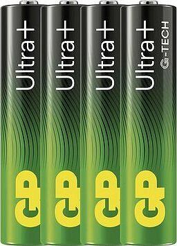 GP Alkalická batéria Ultra Plus AAA (LR03), 4 ks