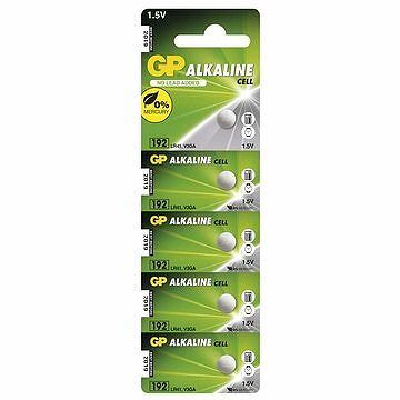 GP LR41 (192F) alkalická 5 ks v blistri