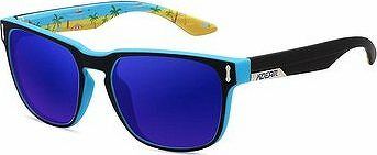 KDEAM Andover 6 Black & Pattern/Blue