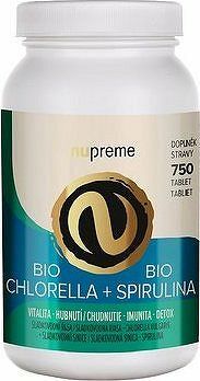 Nupreme BIO Chlorella + Spirulina 750 tbl.