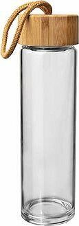 ORION Fľaša sklo/bambus viečko + sitko 0,45 l