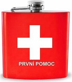 ORION Fľaška vrecková nerez „PRVNÍ POMOC“