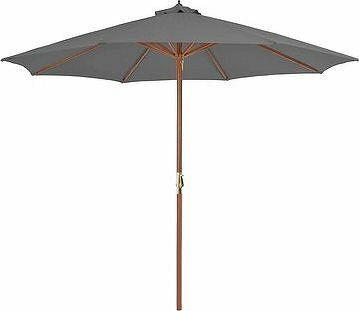 SHUMEE Slnečník záhradný, antracit 300 cm